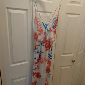 Maxi flower pattern dress